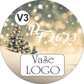 - V3 - Vánoční a dárkové visačky prům. 54 mm