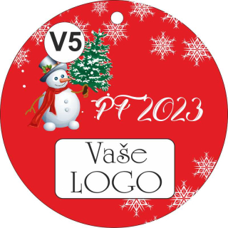 - V5 - Vánoční a dárkové visačky prům. 54 mm