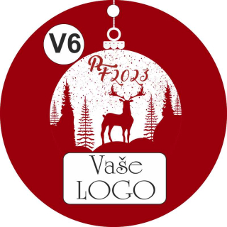 - V6 - Vánoční a dárkové visačky prům. 54 mm