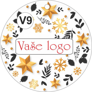 - V9 - Vánoční a dárkové visačky prům. 54 mm