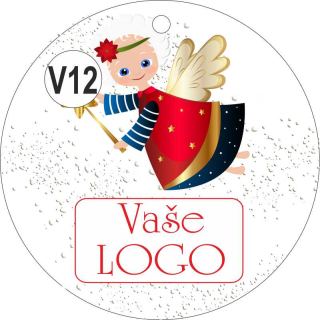 - V12 - Vánoční a dárkové visačky prům. 54 mm