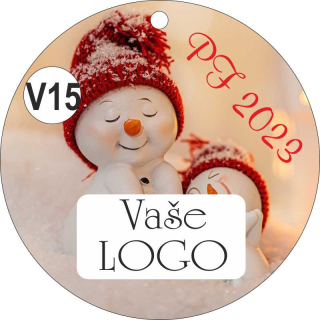 - V15 - Vánoční a dárkové visačky prům. 54 mm