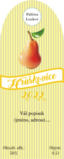 Samolepky 4 x 10 cm pro Vaší HRUŠKOVICI