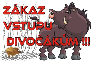 Plastová cedule 300 x 200 mm - DIVOČÁCI