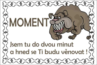 MAZLÍKOVÁ cedule - MOMENT