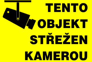 Samolepka - Objekt střežen kamerou 1