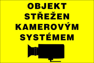 Samolepka - Objekt střežen kamerou 2