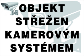 Samolepka - Objekt střežen kamerou 3