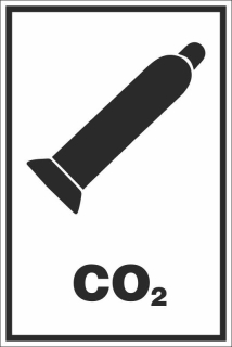 Samolepky - Tlakové láhve CO2