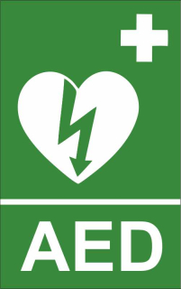 Plastová cedule - Automatizovaný externí defibrilátor