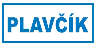 Plastová cedule - Plavčík