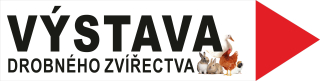 Plastová cedule - Šipka vpravo VÝSTAVA