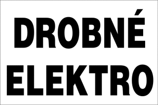MAGNETICKÁ cedule - DROBNÉ ELEKTRO