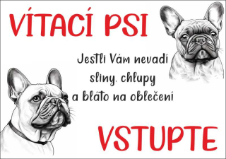 MAZLÍKOVÁ cedule - VÍTACÍ PSI