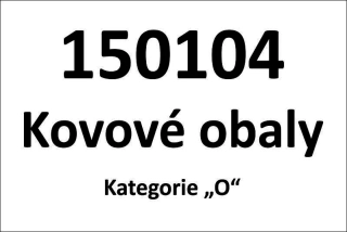 MAGNETICKÁ cedule - Kovové obaly 150104
