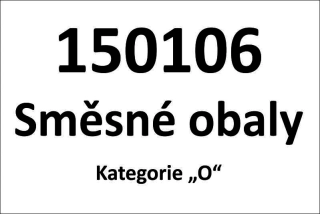 MAGNETICKÁ cedule - Směsné obaly 150106