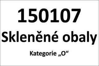 MAGNETICKÁ cedule - Skleněné obaly 150107