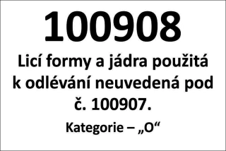 MAGNETICKÁ cedule - Licí formy a jádra 100908