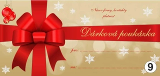 - 9 - dárkový poukaz - voucher - 200 x 95 mm