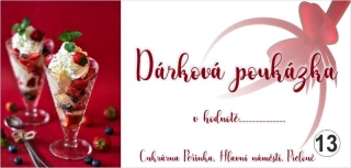 - 13 - dárkový poukaz - voucher - 200 x 95 mm