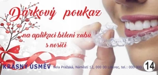 - 14 - dárkový poukaz - voucher - 200 x 95 mm