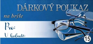 - 15 - dárkový poukaz - voucher - 200 x 95 mm