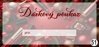 - 51 - dárkový poukaz - voucher - 200 x 95 mm