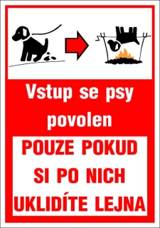 Cedule - VSTUP SE PSY POVOLEM 1